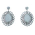 Sterling Silver Concho Post Dangle Earrings RX111018